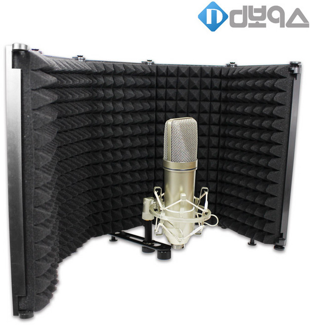 디보이스 RF-05 5단 접이식 리플렉션필터 윈드스크린 방음필터 홈레코딩 소음차단