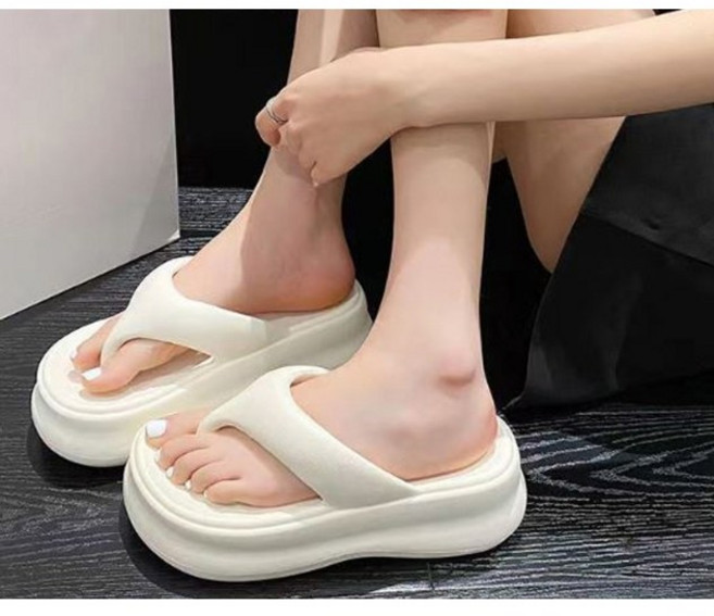 피치멜론 여성 통굽 쪼리 키높이 7cm 초경량 미끄렁방지