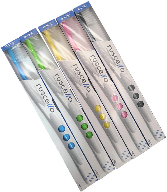 GC 루셀로 성인용 일반 칫솔 B-10S, 5개, 1개입