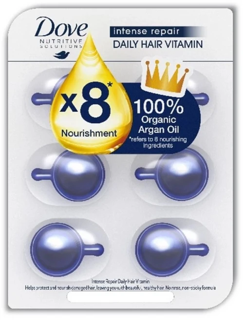 도브 아르간 오일 헤어 비타민 인텐스 리페어, 6개, 1ml - 쿠팡