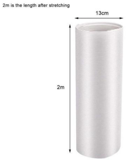 환풍기 환기 덕트 유연한 에어컨 배기 파이프 벤트 아웃렛 휴대용 컨디셔너 직경 13cm 15cm, 3) 2MX13CM, 3.2MX13CM