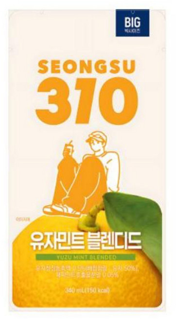성수310 유자민트 블렌디드, 5개, 340ml