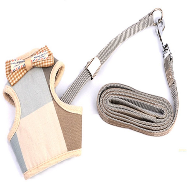 조은하나 하네스 조끼 줄포함, 핑크도트 M