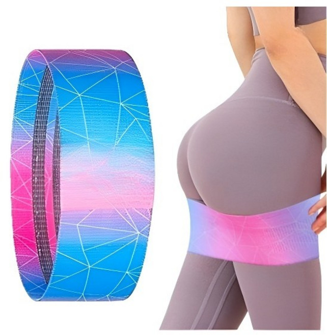 제이와이 힙업 루프밴드 필라테스 요가 스쿼트 홈트 스쿼트 힙밴드 스쿼트 하체 근력 운동 밴드, 핑크, 1개