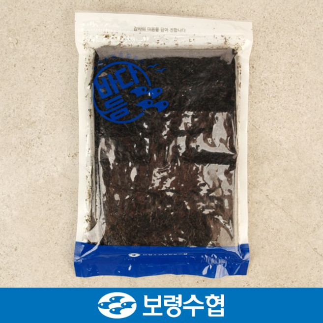 [보령수협] 재래김(원초) 1속 100장 / 마른김 생김, 1