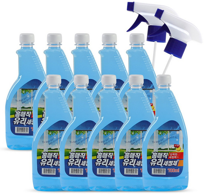 맑은나라 유리세정제 700mlX10개입 리필형, 10개, 700ml