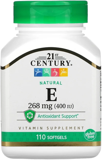 21st Century 천연 비타민E 268mg(400IU) 소프트젤 110정, 21stCentury천연비타민E268mg400IU소프트, 1개 - 쿠팡