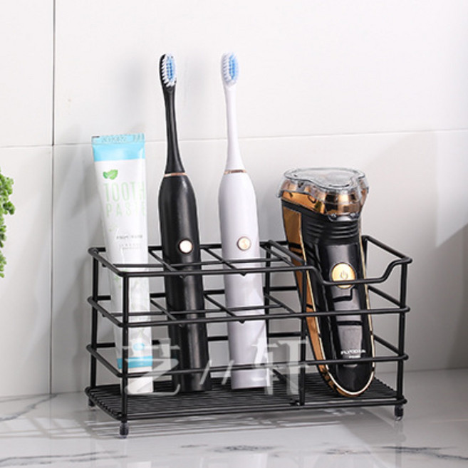 더블트리 튼튼 스테인리스 칫솔꽂이, 칫솔거치대 - 6구, 1개