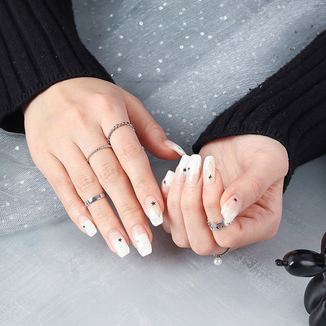 샤인비 멀티 큐어링 젤 스트립스 18p 세트 햇빛에 구워도 되는 멀티 큐어링 젤 스티커, 1개, 69485 트윙클 리틀 스타