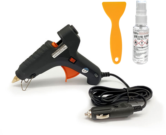 더씽 PowerPDR-차량용 12v 글루건 (글루심 제거액 40ml+헤라), 1개