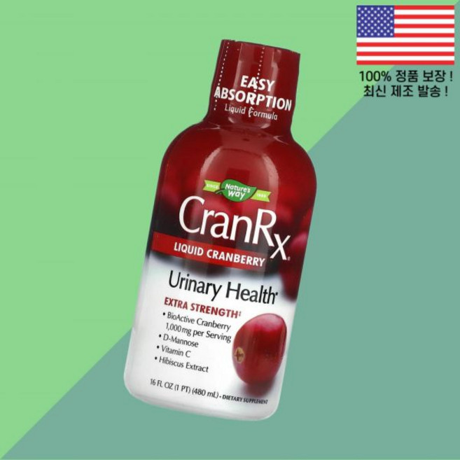 네이처스 웨이 크랜알엑스 액상 리퀴드 생리 크랜베리 16온스 480ml Nature's Way CranRx Liquid Bioactive Cranberry 16 floz, 1