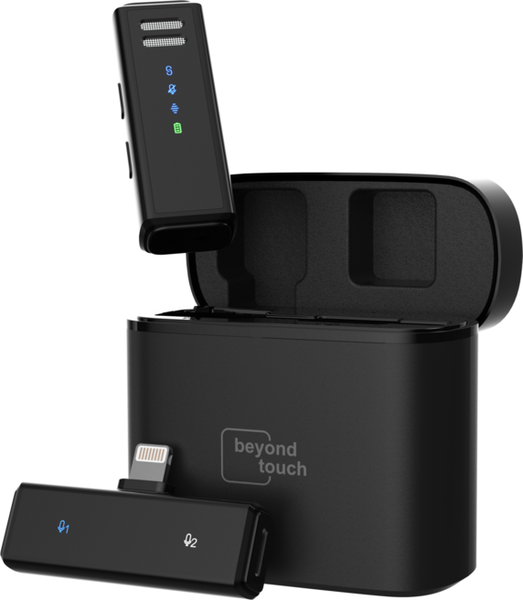 비욘드터치 에어마이크 프로 무선마이크, 싱글 라이트닝(8핀/아이폰14까지)