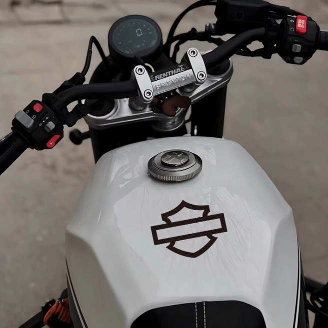 할리데이비슨 Harley Davidson 신형 스티커 로고 엠블럼 바이크데칼, 5, 블랙