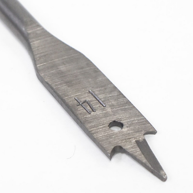 三尖木工扁鑽 六角柄 18mm, 1個, 14mm