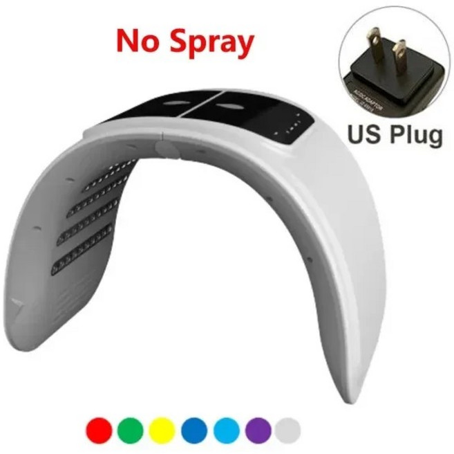 신형 페이스 장비 분광기 적색광 광자 재생 뷰티 기기 피부 관리, US Plug NO Spray, 1개