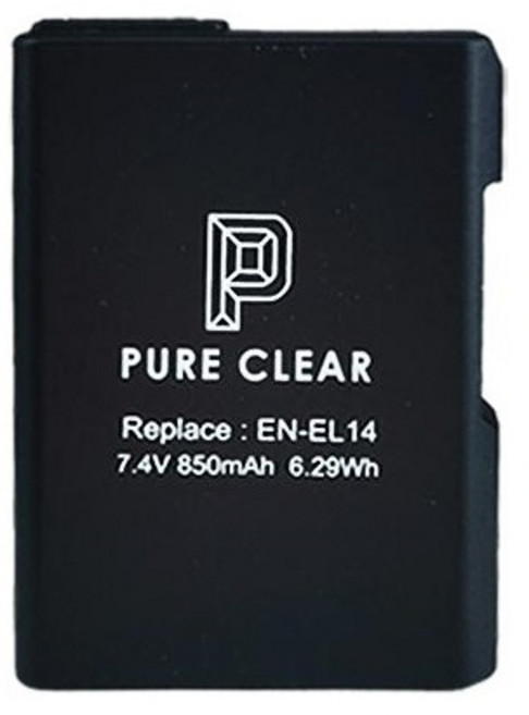 퓨어클리어 니콘 EN-EL14A 배터리 KC인증 호환배터리, 1개