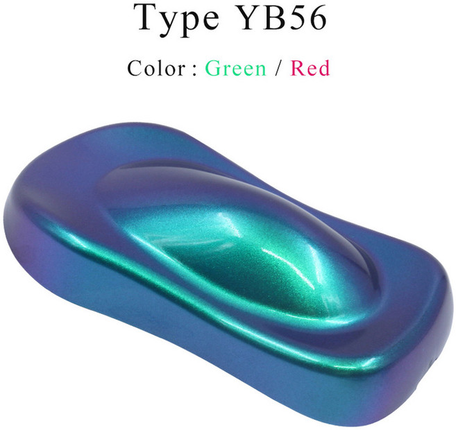 다색 카멜레온 파우더 안료 코팅 아크릴 페인트 먼지 염료 자동차 예술 공예 DIY 네일 장식 10 20 30g, 10g, YB56