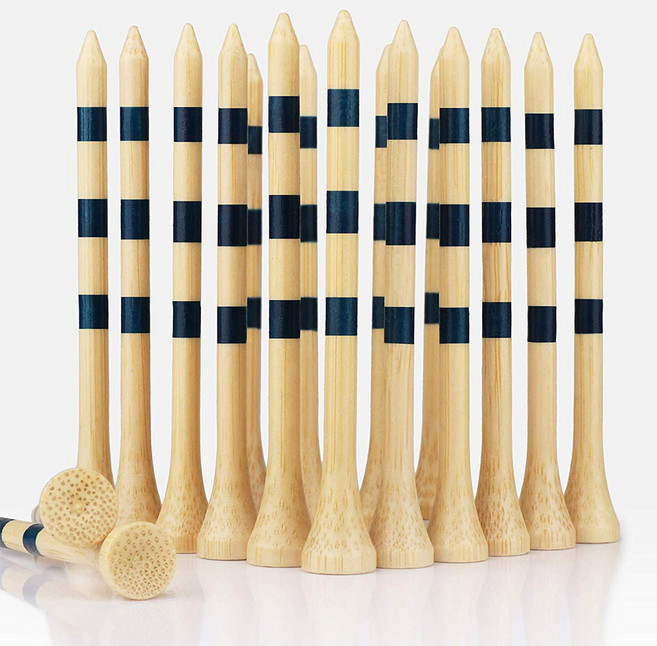 WIZMAX 고탄성 골프티 눈금 대나무 원목 우드티60개 83mm 깊이조절 나무 롱롱티, 60개입, 혼합색상