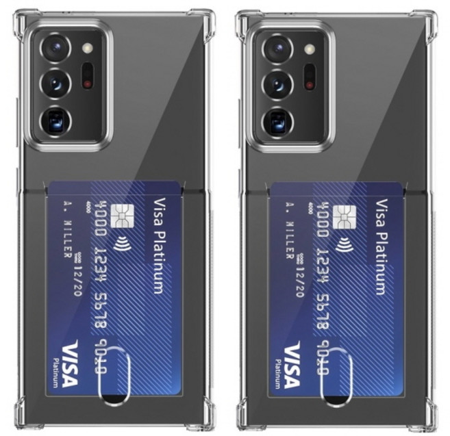 IDEAR 에어쿠션 카드수납 젤리 휴대폰 케이스 2p