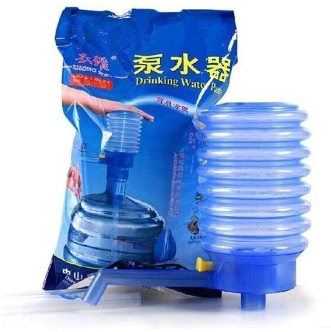超值 手壓式壓水器桶裝水抽水器飲水機大小桶泵水器礦泉水自動吸水 副廠商品, 1個, 旗艦 加厚抽水器 通用尺寸+進水管, 氣囊+吸管+止水閥+防塵蓋+出水管 5