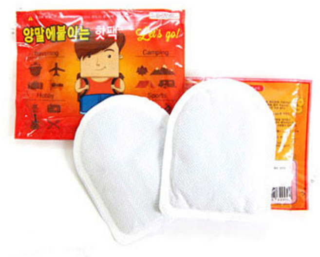 렛츠고 핫팩 양말에붙이는 발핫팩 1매 찜질팩 온열팩 겨울핫팩 군용핫팩 손난로, 1개