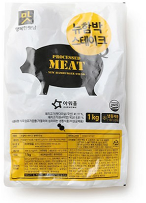 아워홈 행복한맛남 뉴함박스테이크, 단품, 1개, 1kg