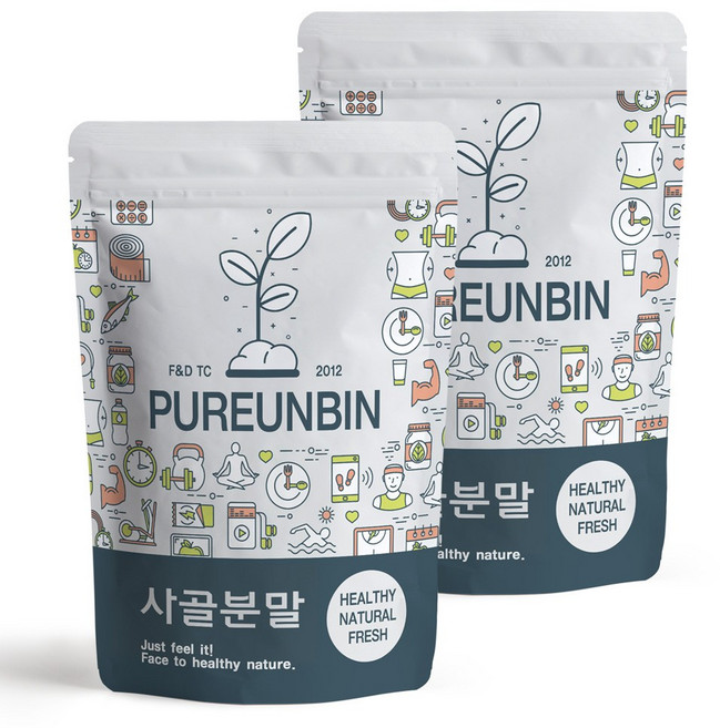 푸른빈 진한 사골 분말 가루, 2개, 500g