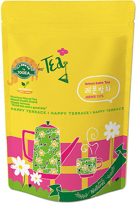레몬밤 레몬밤차 허브차 삼각티백, 100g, 1개, 100개입