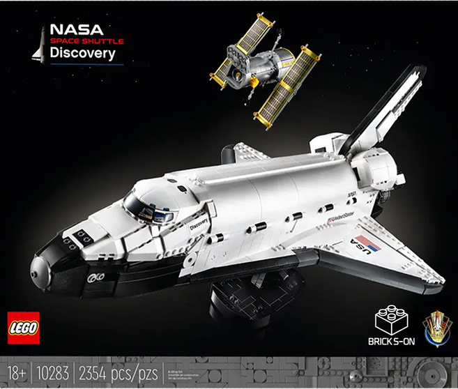 레고 아이콘즈 10283 NASA 디스커버리 우주왕복선 블록, 혼합색상, 1개