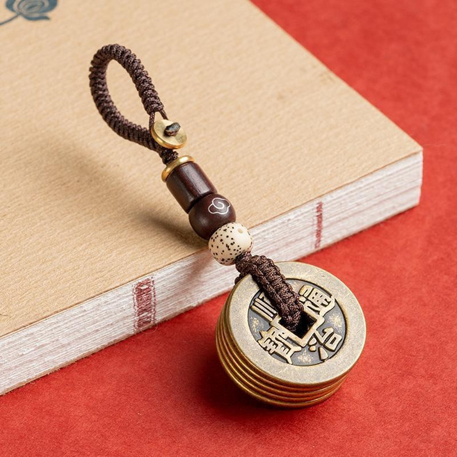 복을 부른는 황동 엽전 열쇠고리 키홀더 택1, 02