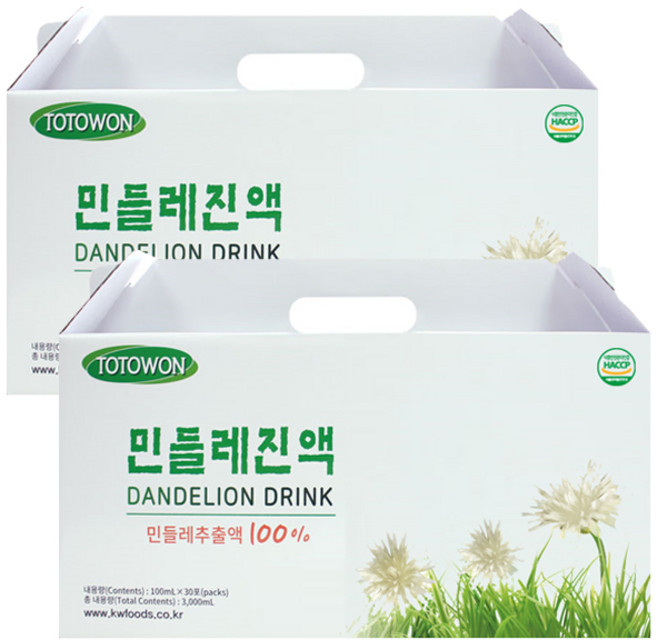 강원식품 민들레진액 100mL 60포 1세트 (할인중)