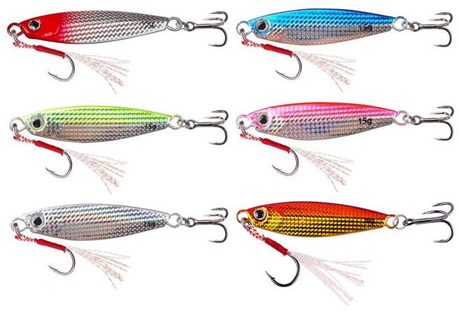 행운을파는낚시 프로모션 메탈지그 6개세트, 20g, 6개, 혼합 색상