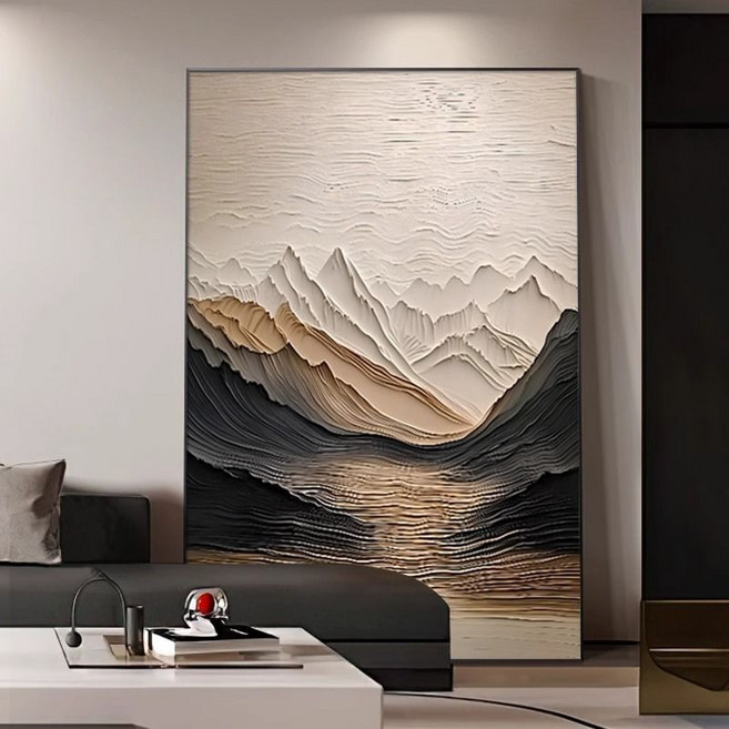 抽象藝術壁畫 電視背景牆裝飾畫 餐廳掛畫 玄關裝飾畫, B,40*60無框黑邊