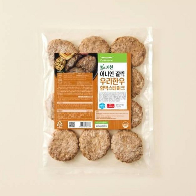 풀스키친 어니언갈릭 우리한우 함박스테이크 600g, 3개
