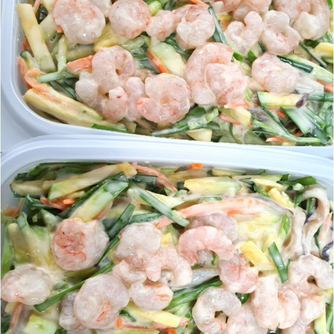 풍성한재료 새우오징어애호박부추전반죽, 1개, 800g, 애호박부추전 반죽800g