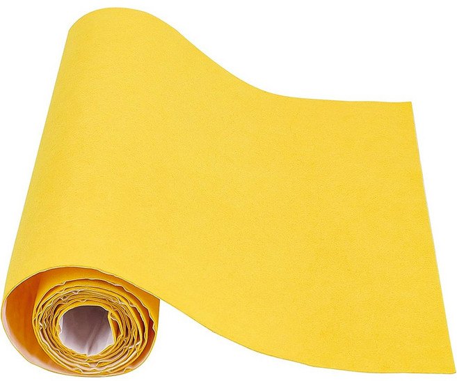 셀프 접착 펠트 원단 DIY 공예 40x0.1cm 2m 롤, 노란색