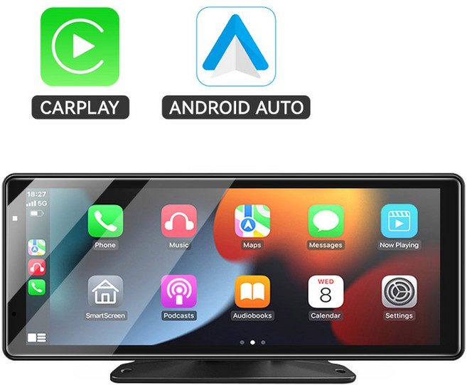 AHOUDY 9인치 차량용 라디오 멀티미디어 비디오 카플레이 GPS 네비게이션 무선 BT 플레이어 휴대용 범용 IPS 터치스크린 안드 오토, Navigation Screen