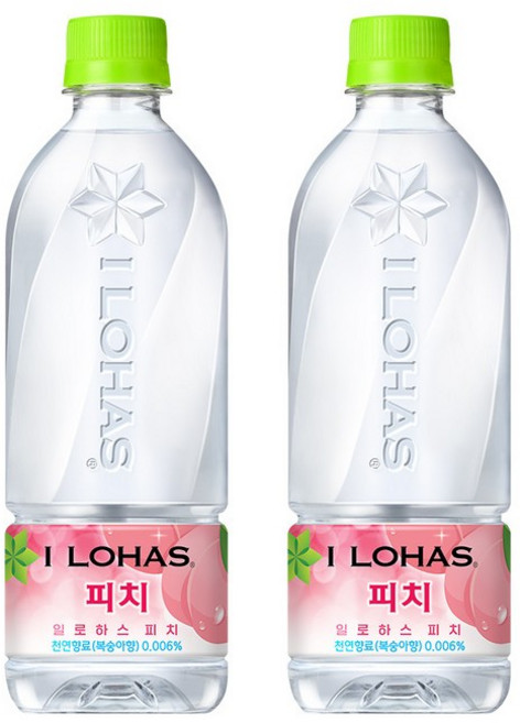 이로하스 일로하스 피치 540ml PET 24입, 1개, 1L