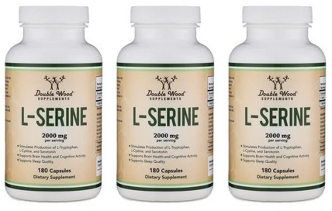 더블우드 L-세린 2000mg 캡슐, 180정, 3개 - 쿠팡