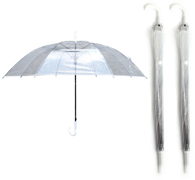 투명 비닐우산 장우산 2개입
