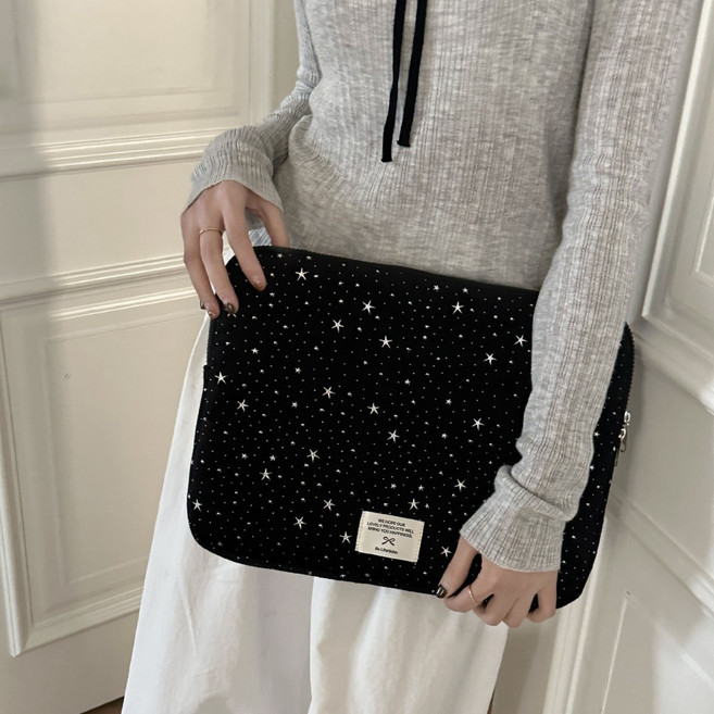 [오늘의소품] 별패턴 노트북 파우치 쿠션 충격완화 태블릿 아이패드 수납 케이스 11 / 14 / 16인치