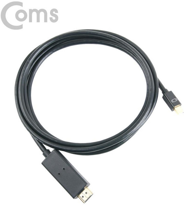 디스플레이 포트 Mini to HDMI 케이블 DP 1.2지원 4K 30Hz 지원 2M DM459, 1개, 상세내용표시