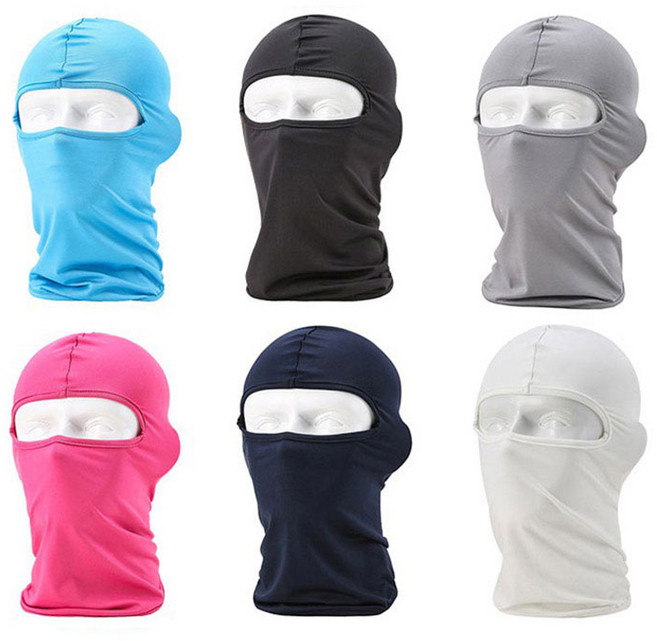 오토바이 바이크 여름 쿨 바라클라바 두건 마스크(쿨링), 연회색