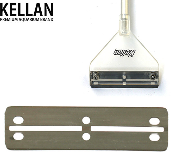 켈란 다용도 스테인레스 스크래퍼 리필 칼날 /교체용 부속품 어항 수족관 유리 이끼 물때 제거 물갈이 청소, 1개