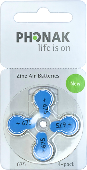 포낙 보청기 배터리 건전지 밧데리 약, 1세트, 포낙 675A, (40알)
