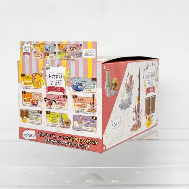 포켓몬 블라인드 박스 크리스탈 기본 장면 애니메이션 피규어 인형 선물 수집 장식품, 2. 8Pcs Aset, 1개