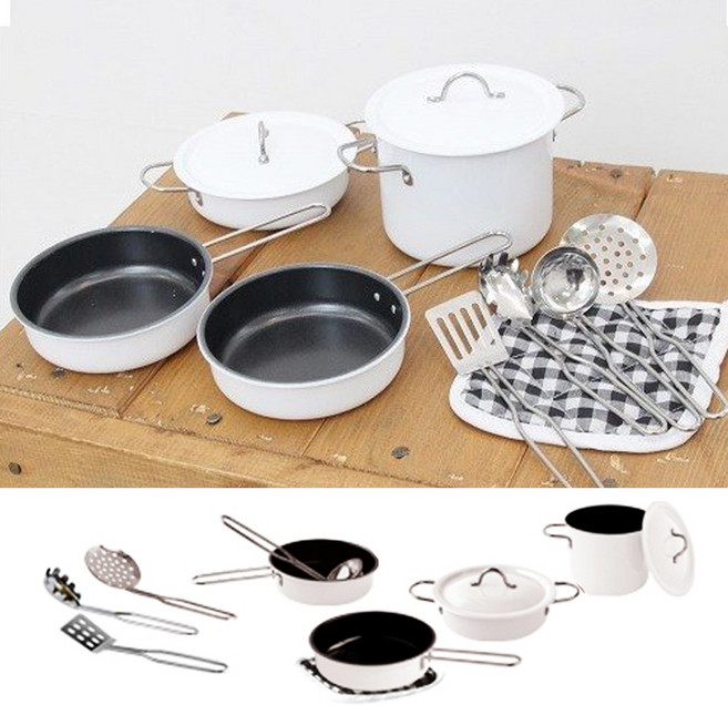 디럭스쿡웨어 11pcs 주방놀이 세트, 1개