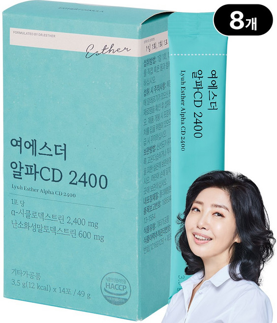 [본사직영] 여에스더 알파CD 2400 국민영양 프로젝트, 8박스, 14회분
