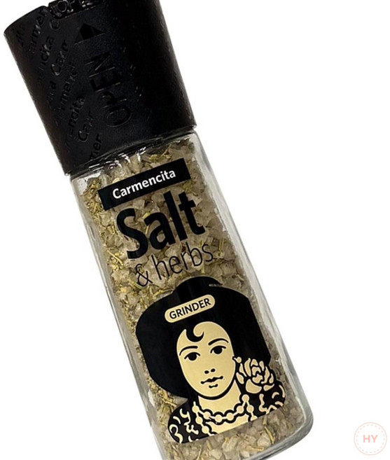 AR 카르멘시타 허브 씨솔트 그라인더 95g 바질 후추 향신료