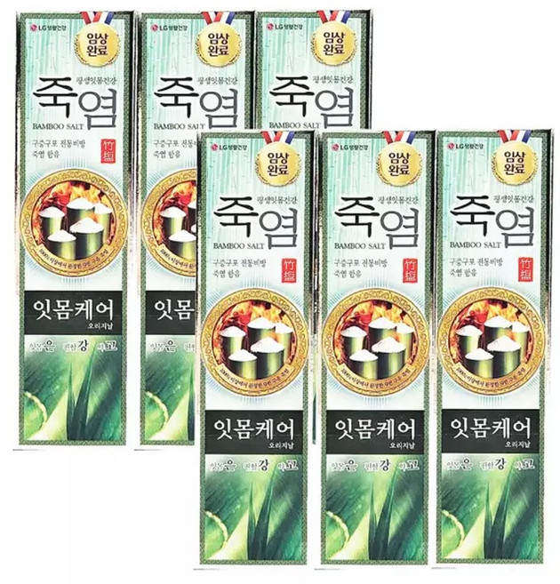 죽염 은강고 오리지날치약 100gx6개 / 잇몸치약, 6개, 100g